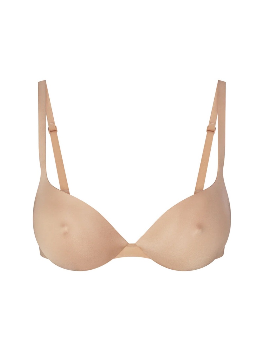 SKIMS Ultimate Nipple Wireless Push-Up Bra — Clay
